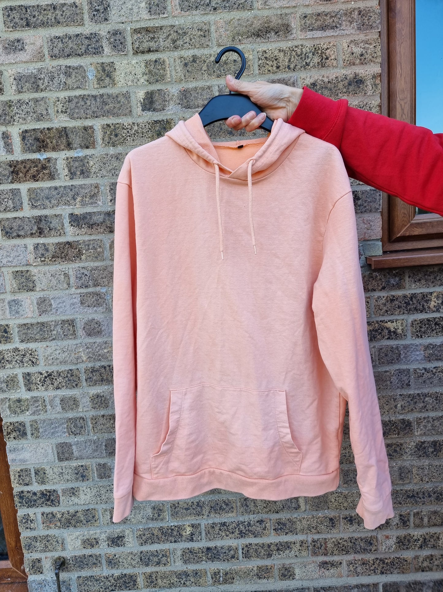 peach hoodie (upcycled)