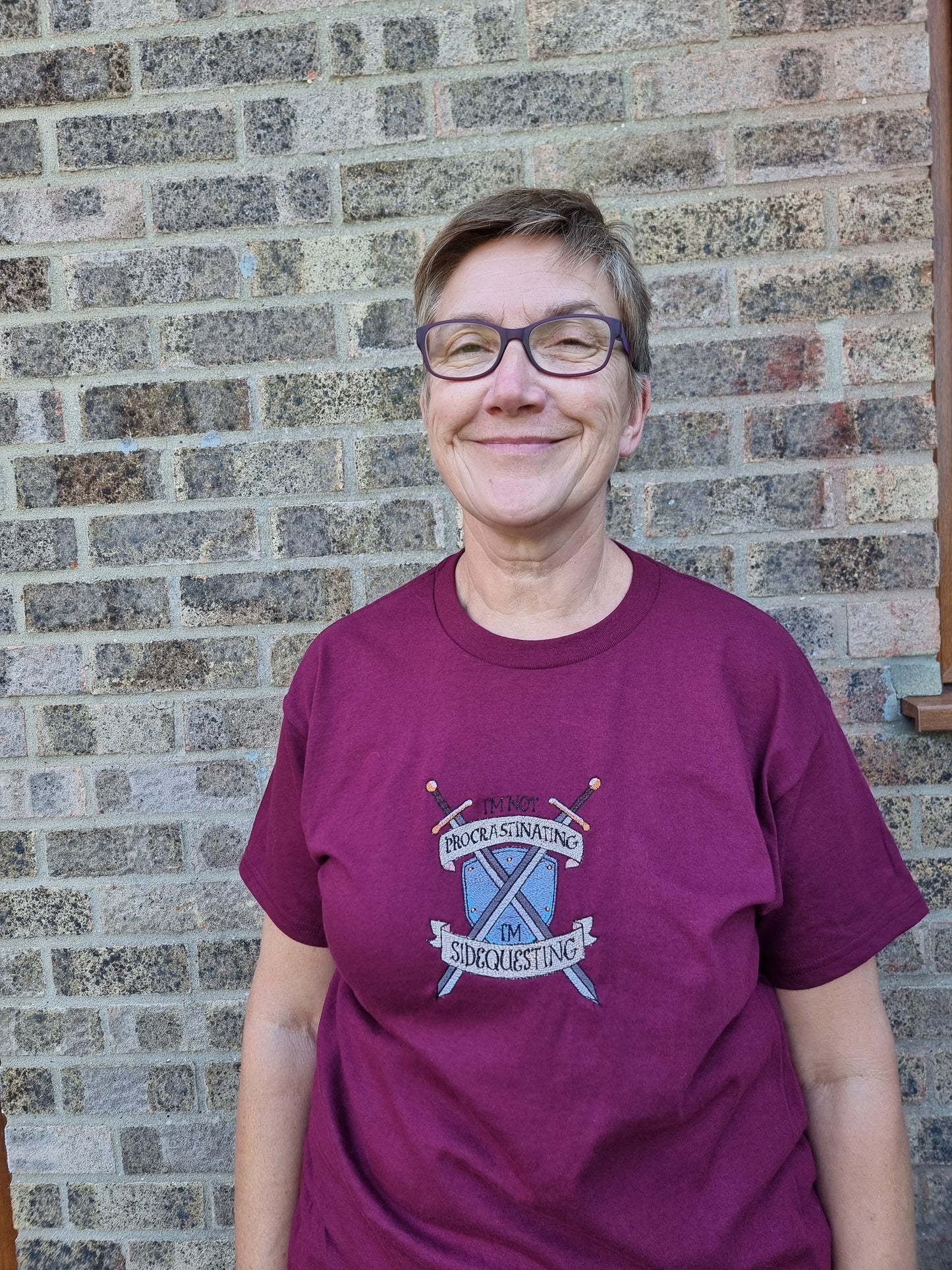 Not procrastinating, side questing t shirt
