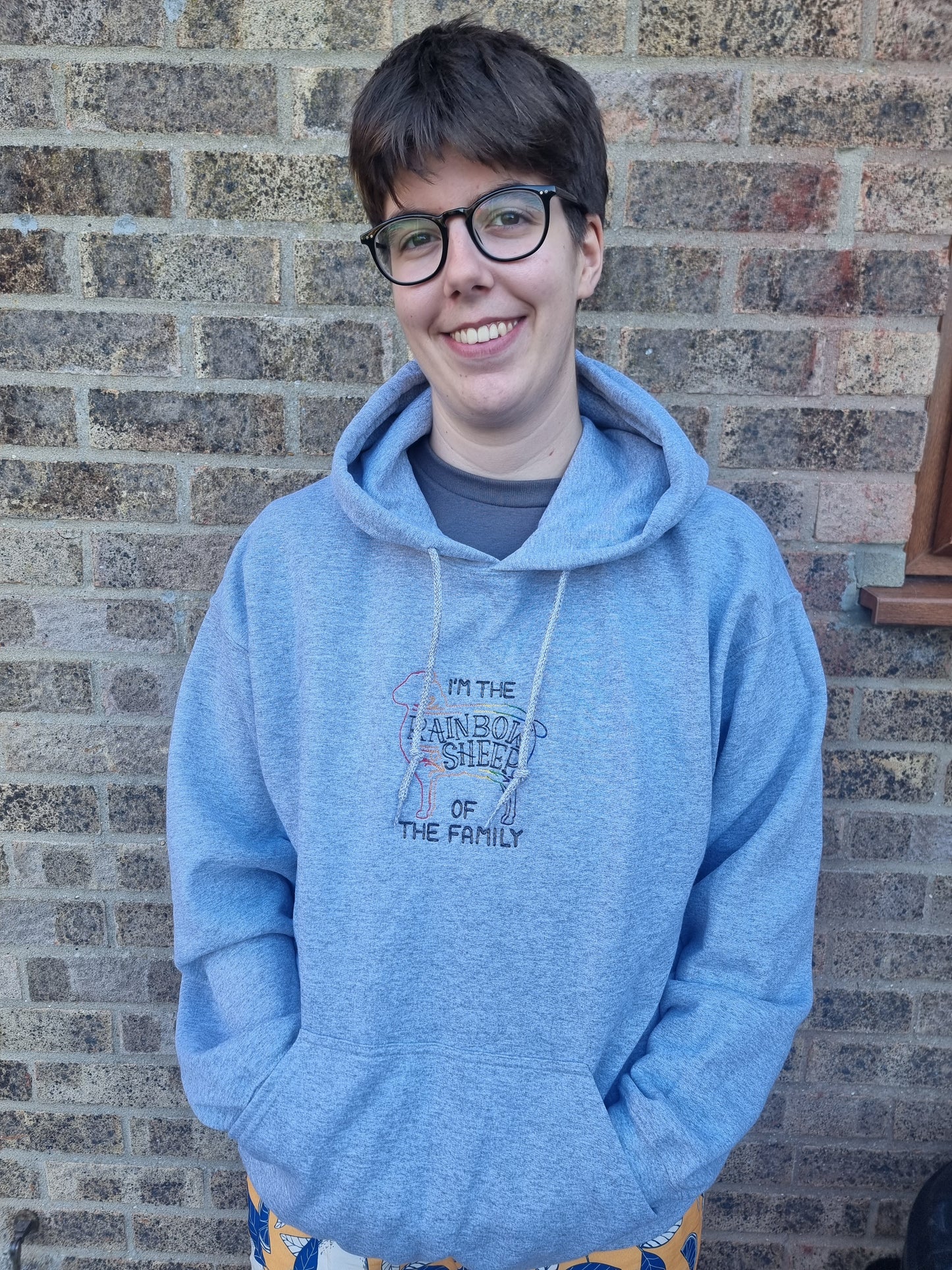 Rainbow sheep hoodie