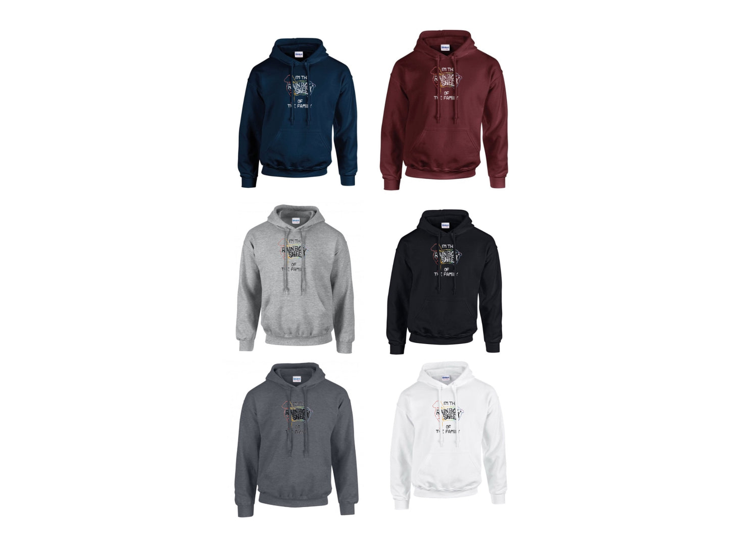 Rainbow sheep hoodie