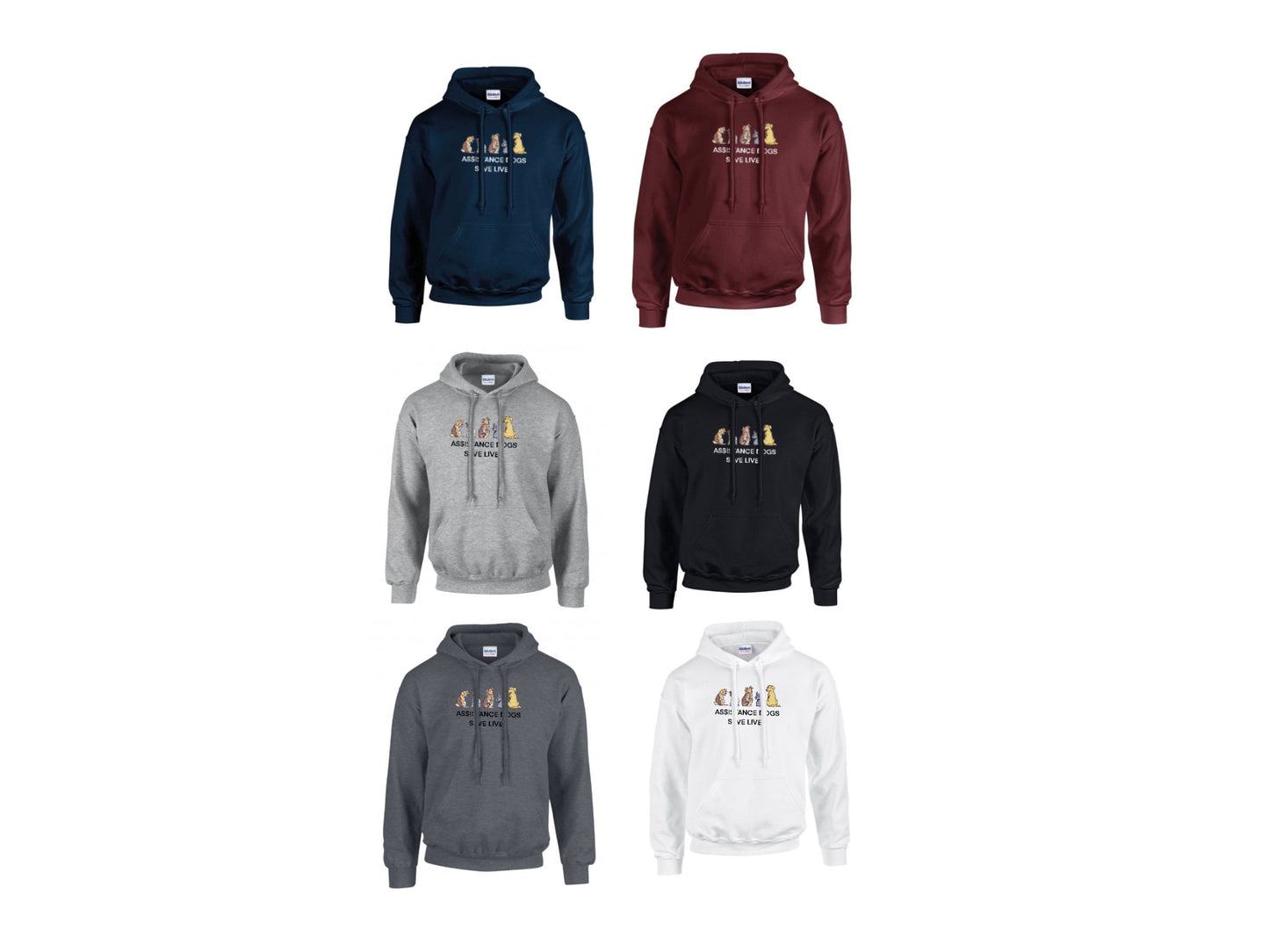 Assistance dogs save lives hoodie