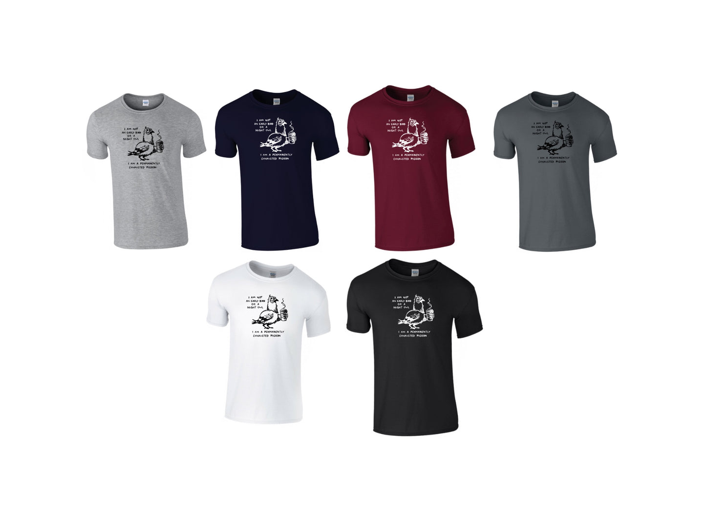 Exhausted pigeon t shirt