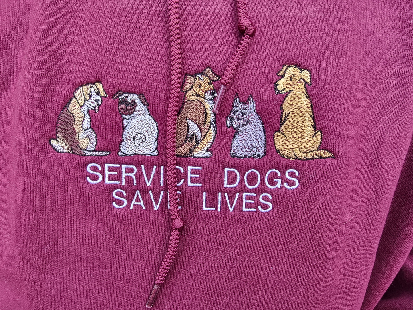 Service dogs save lives hoodie