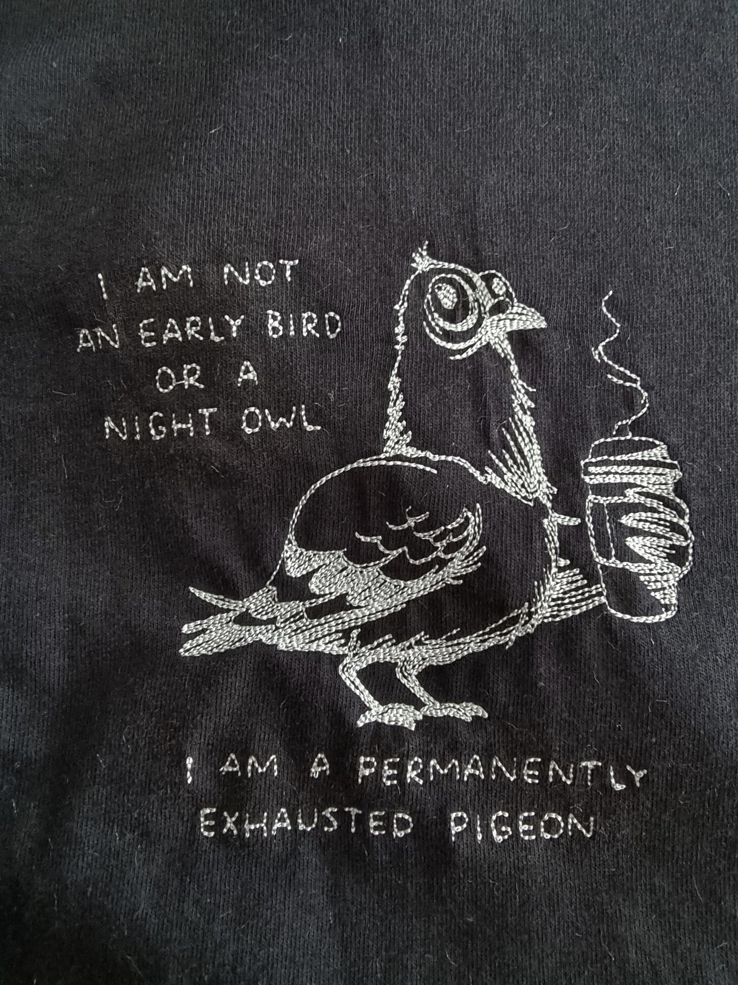Exhausted pigeon t shirt