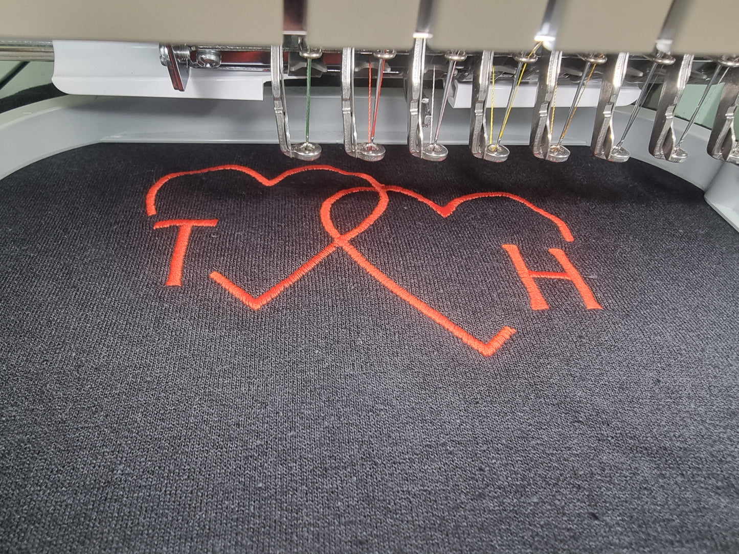 Matching initials hoodie