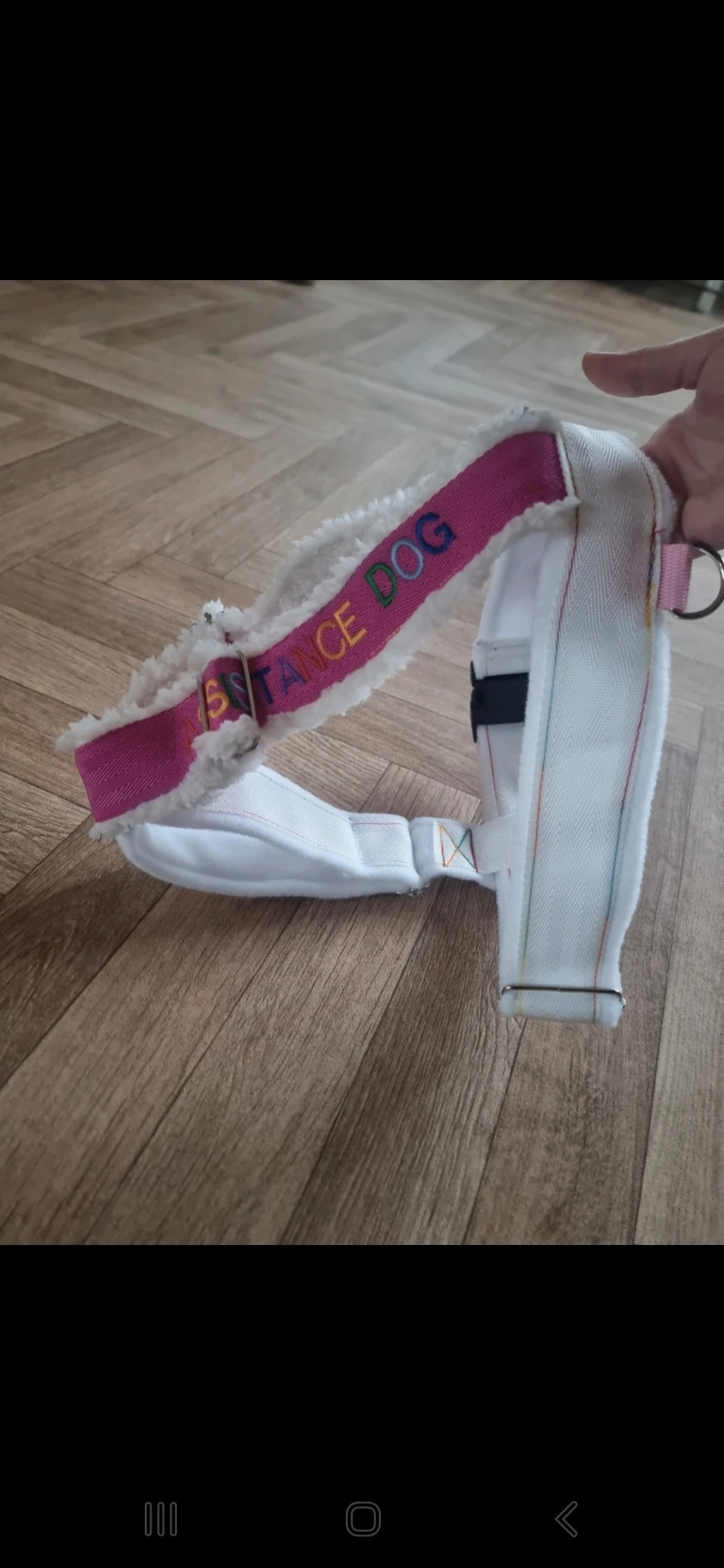 Pink rainbow harness premade