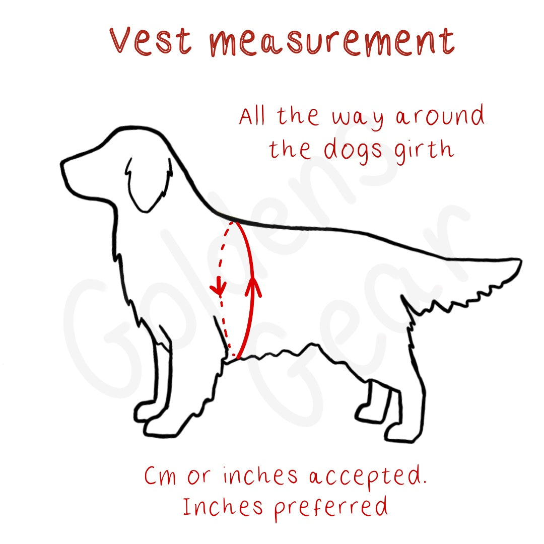 Custom dog vest/cape
