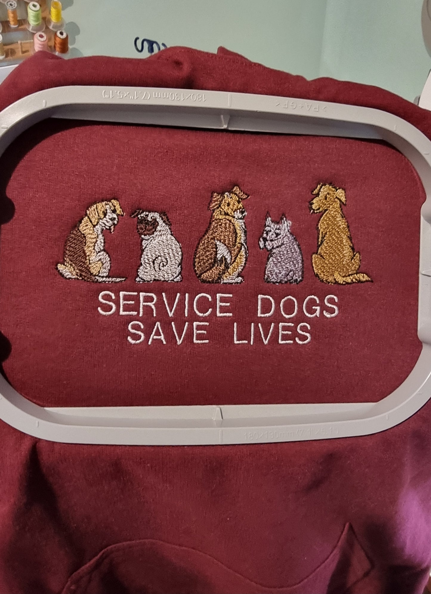 Service dogs save lives hoodie