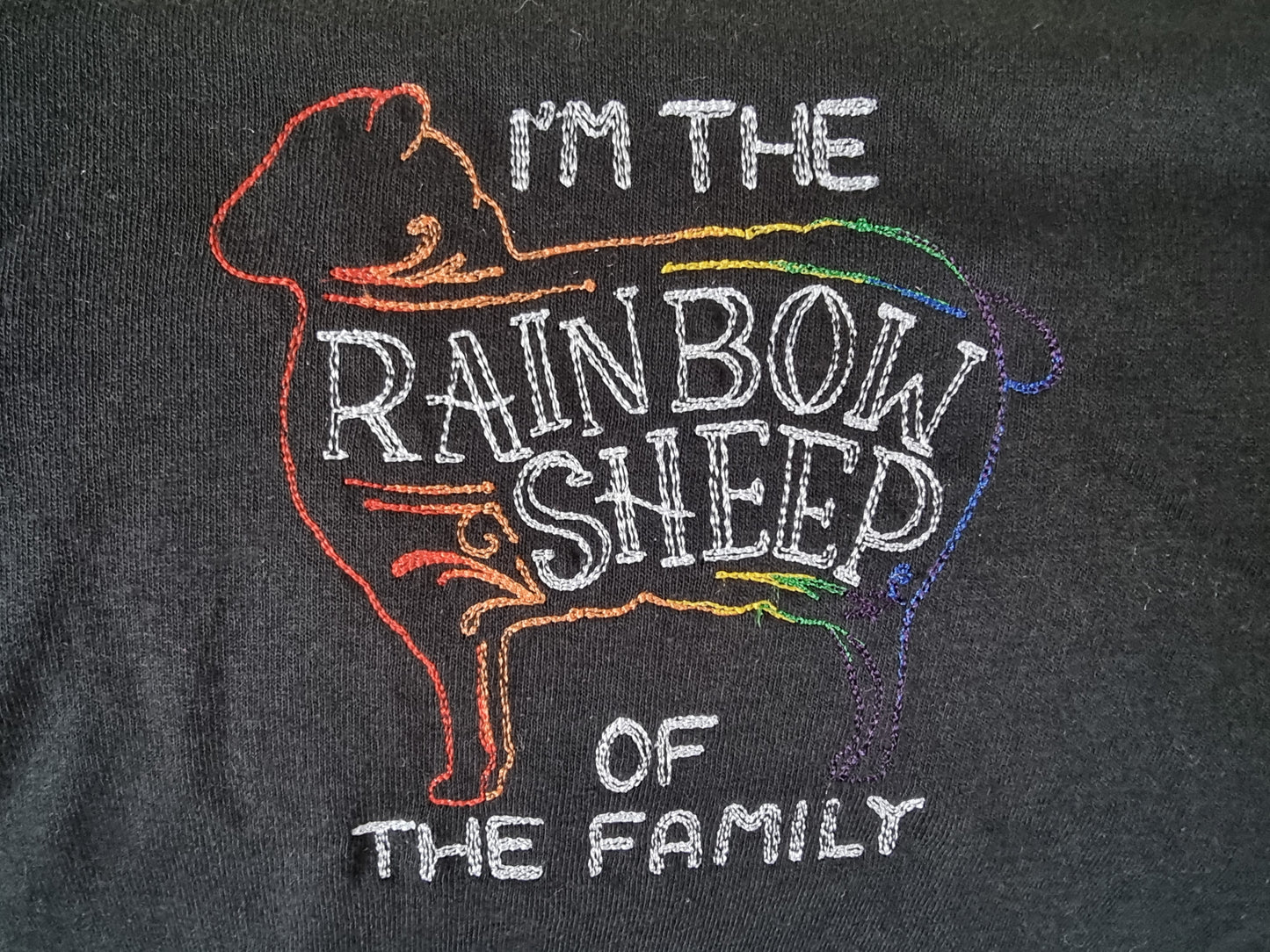 Rainbow sheep t shirt