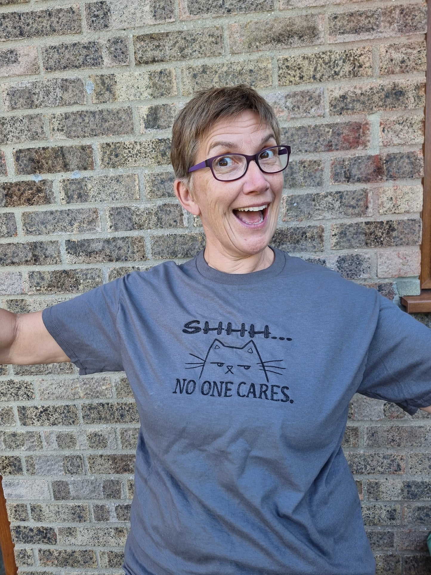 Shh noone cares t shirt