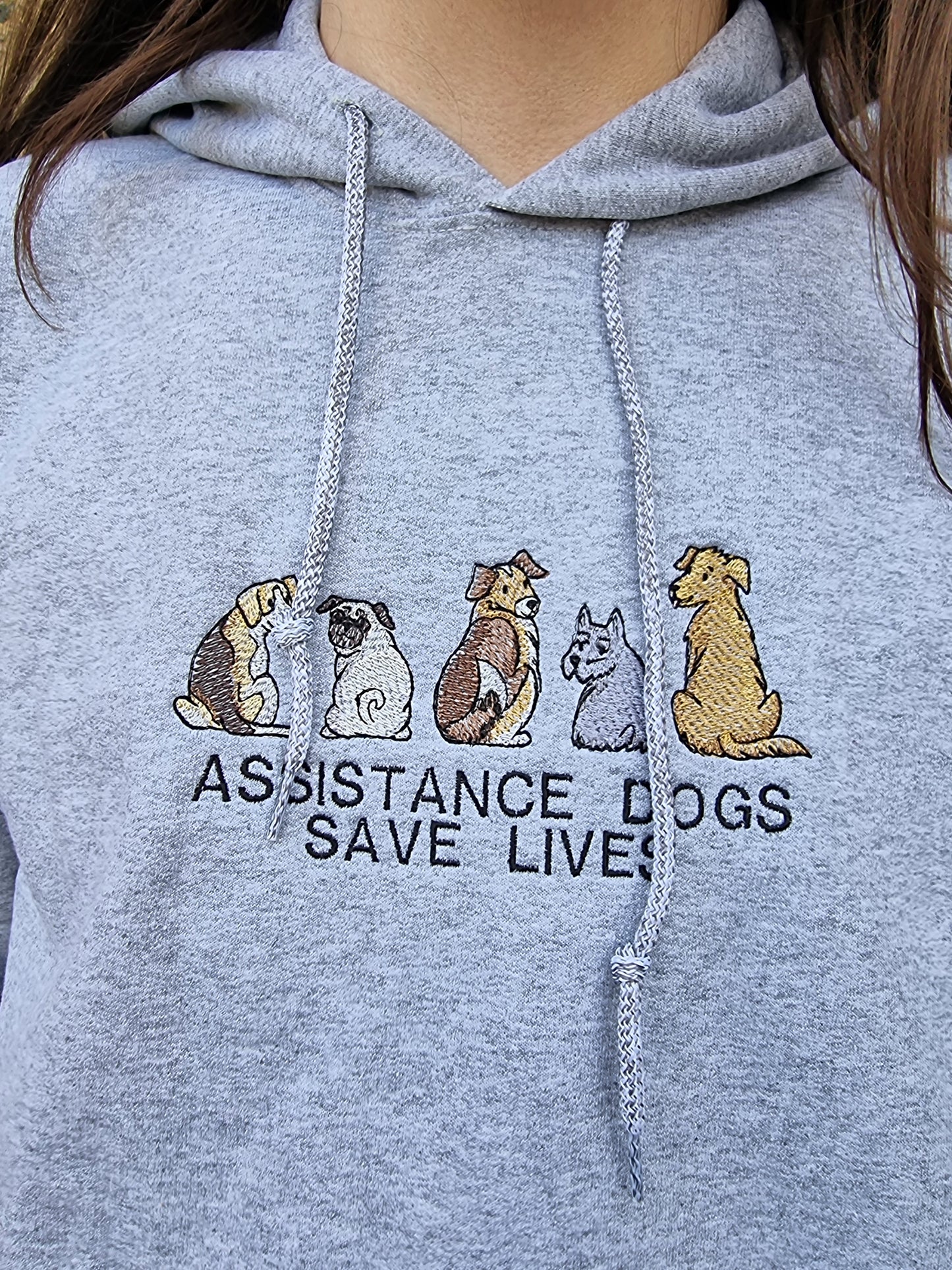 Assistance dogs save lives hoodie