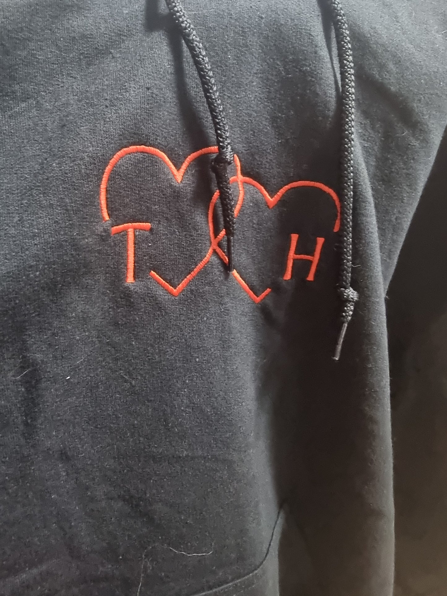 Matching initials hoodie