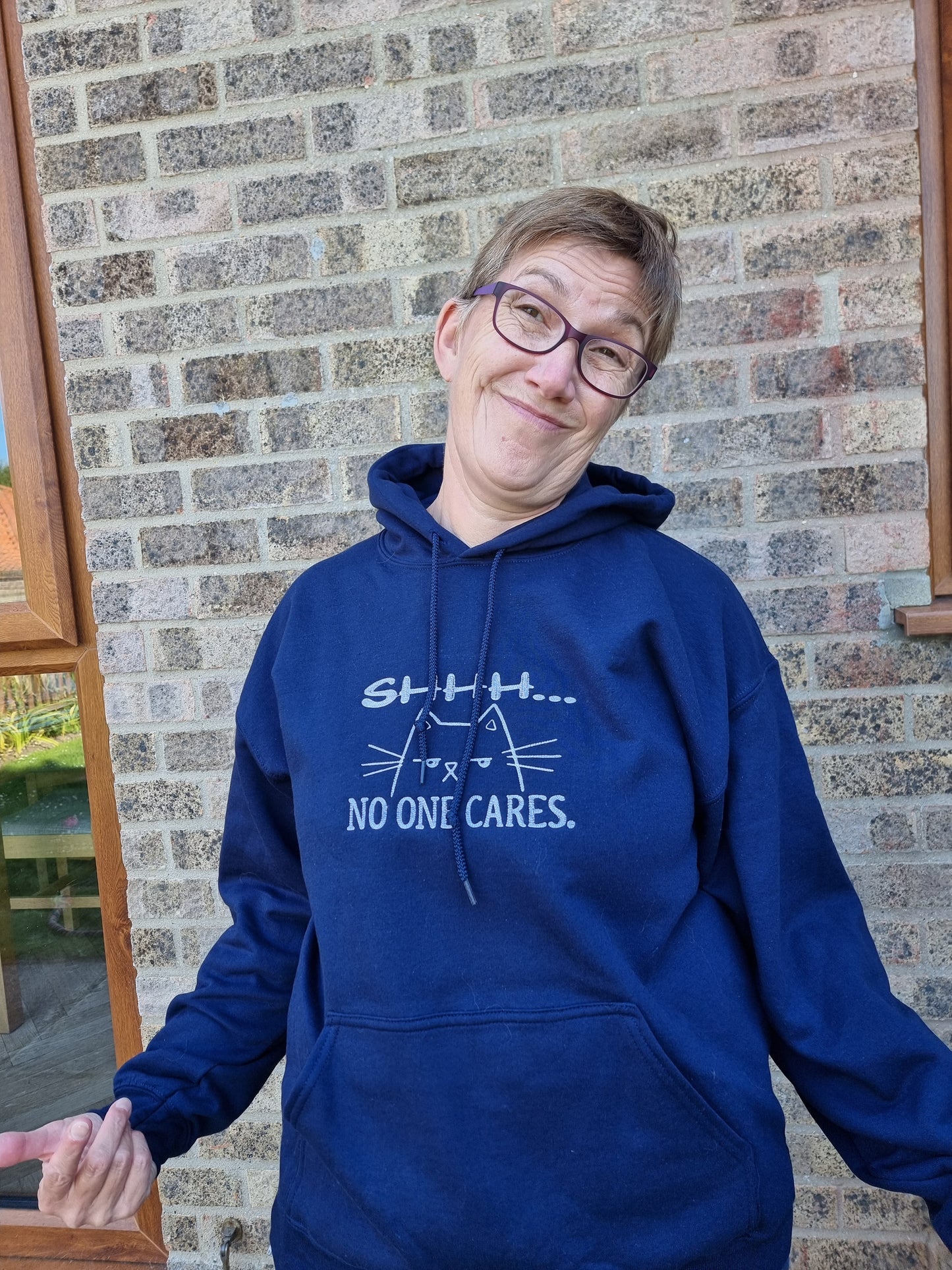 Shh noone cares hoodie