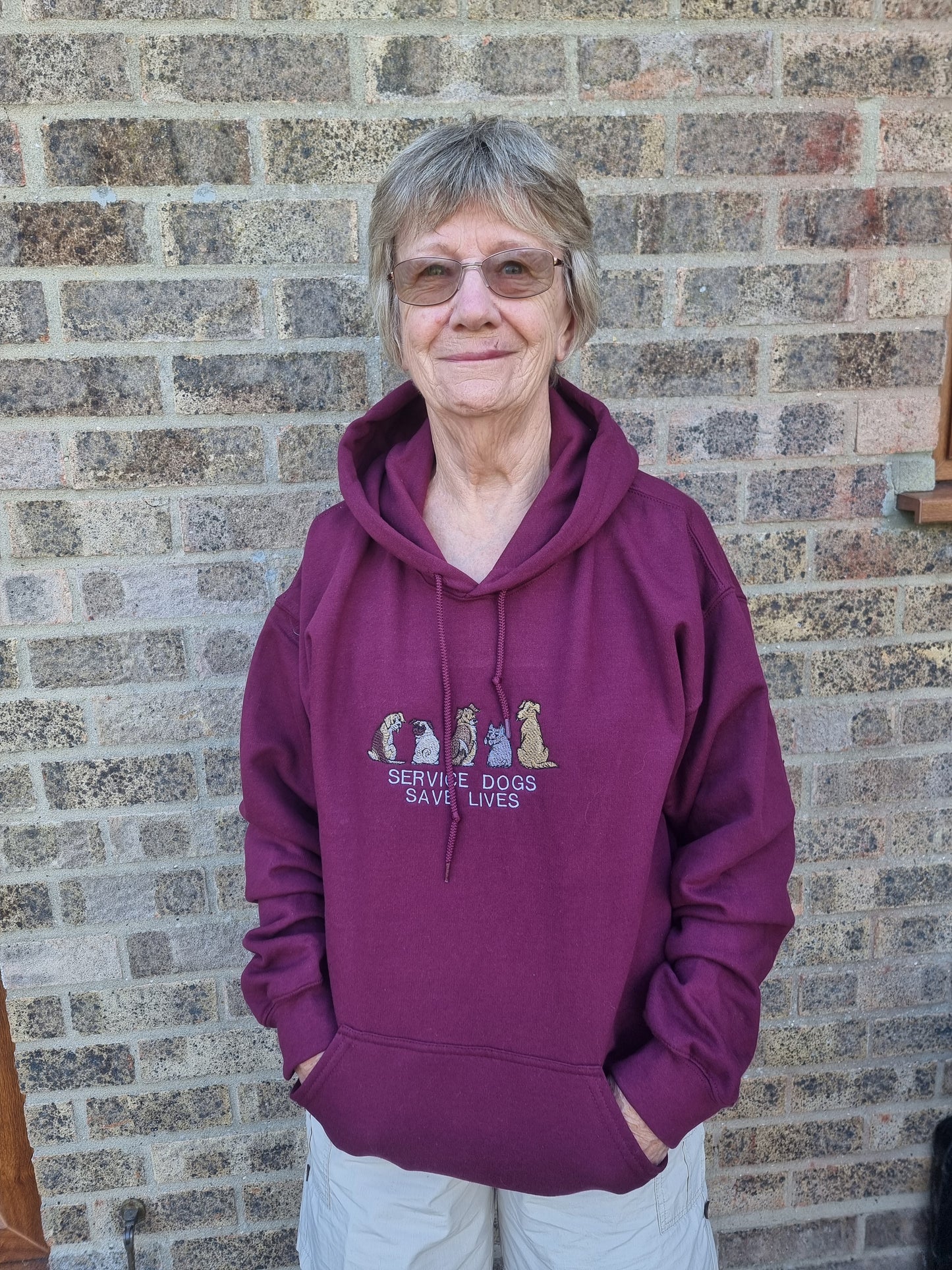 Service dogs save lives hoodie