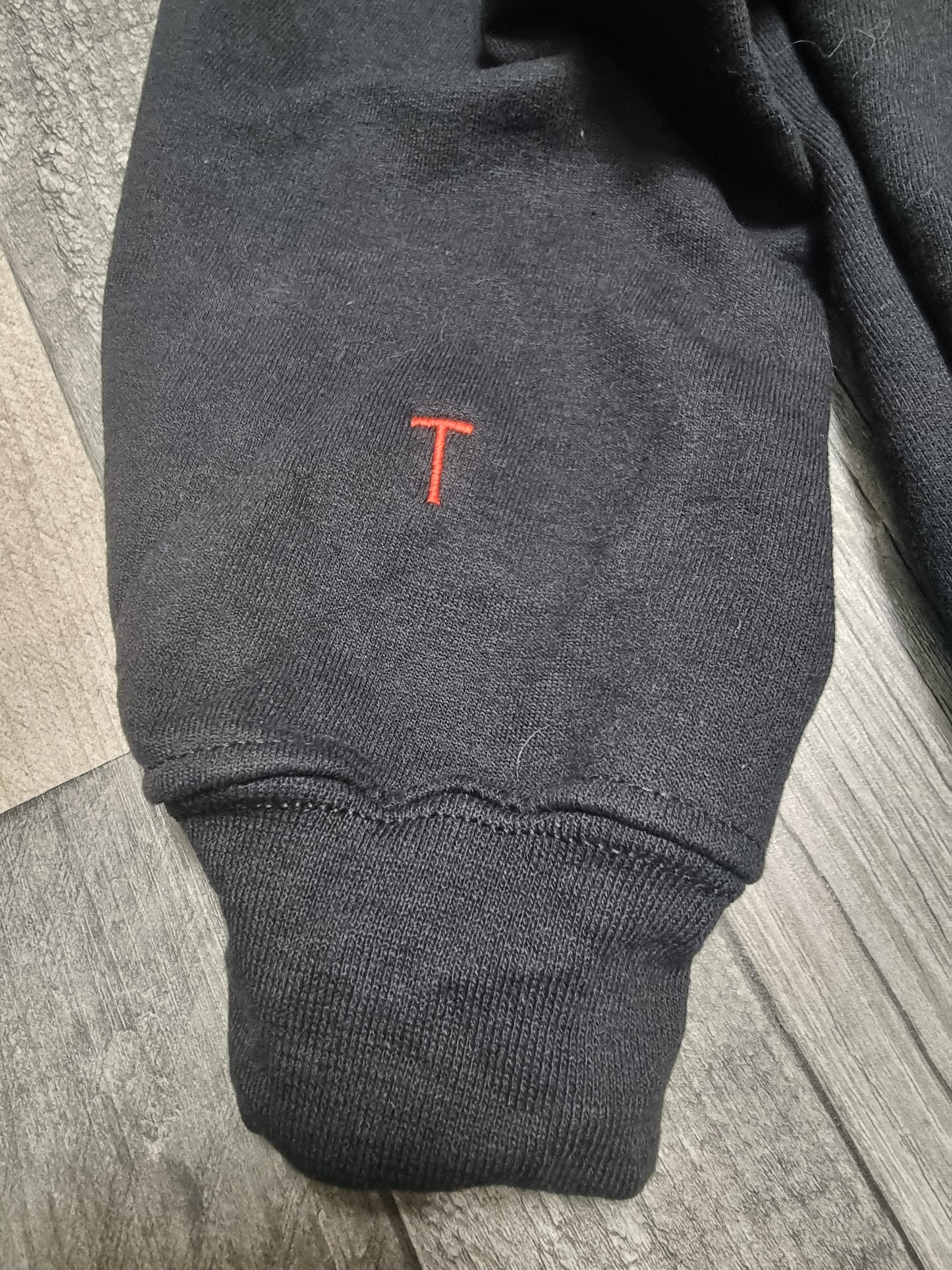 Matching initials hoodie