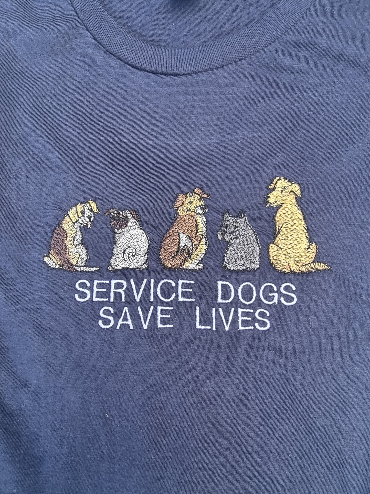 Service dogs save lives t shirt